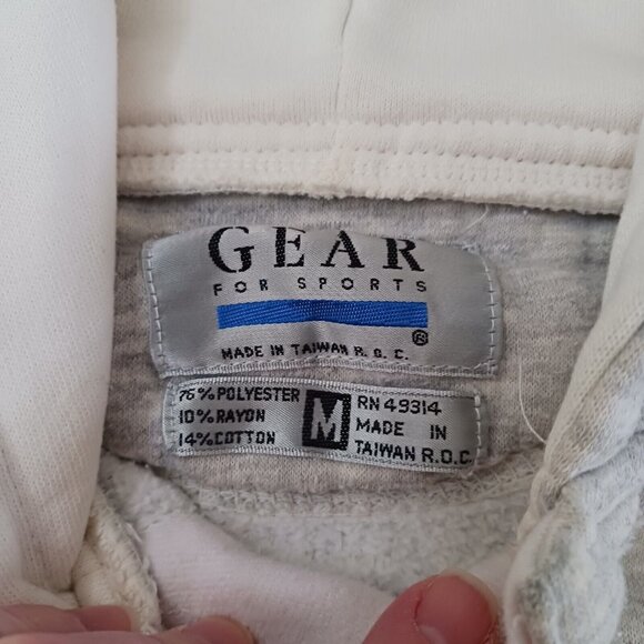 Vintage Stevens Institute of Technology NJ Heather Gray Hoodie Sweatshirt M - Picture 6 of 7